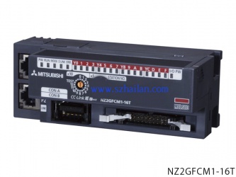 NZ2GFCM1-16D |16點(diǎn) DC24V（漏型）輸入，遠(yuǎn)程模塊、MIL連接器、1線式